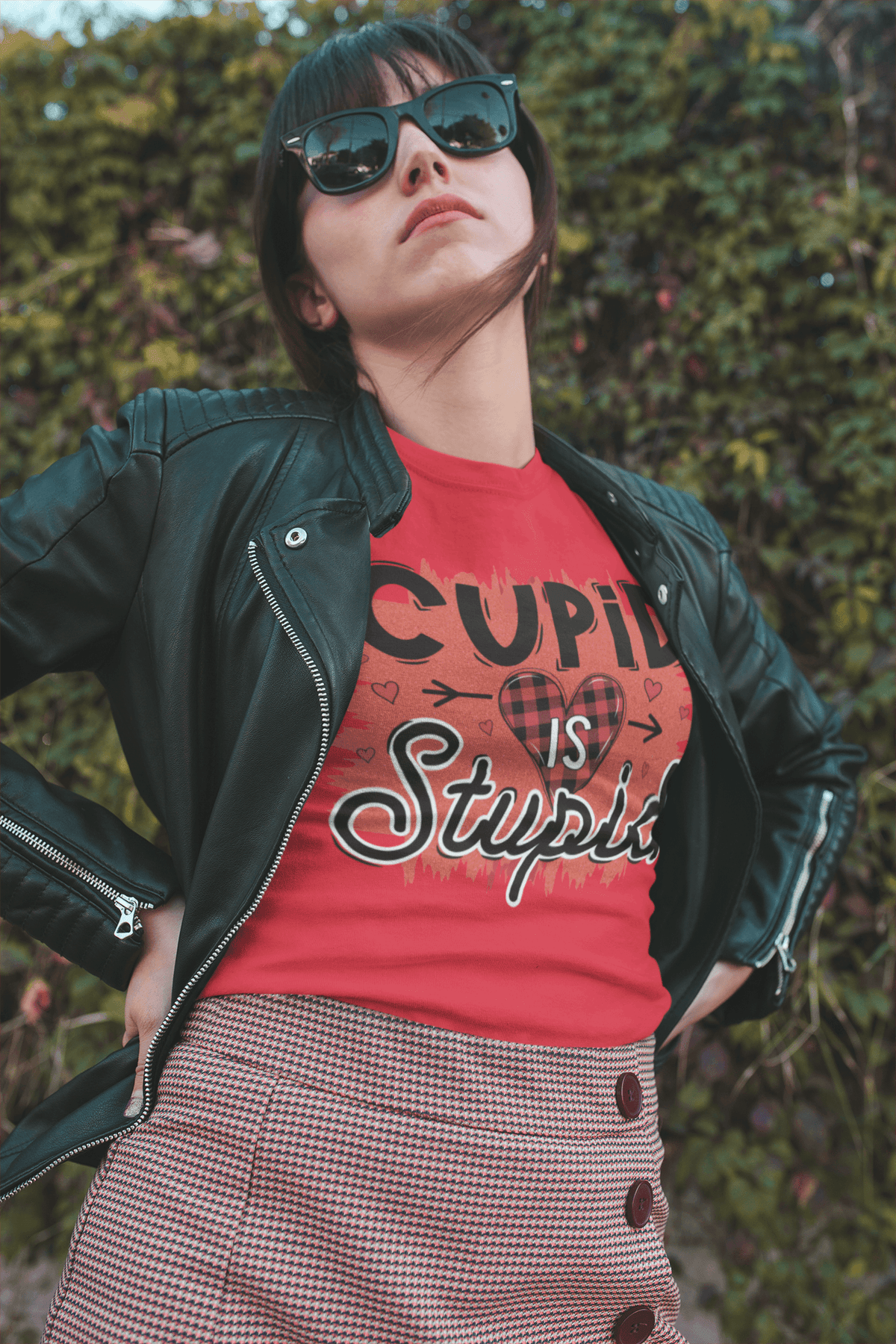 CUPID is STUPID T-shirt T-shirt-Regular Fit Tee-StylinArts