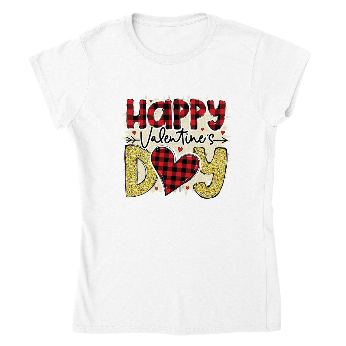 Happy Valentine Day T-shirt-Regular Fit Tee-StylinArts