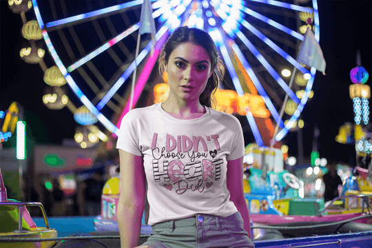 I DIDN'T Choose you HEART did T-shirt-White-S-Regular Fit Tee-StylinArts