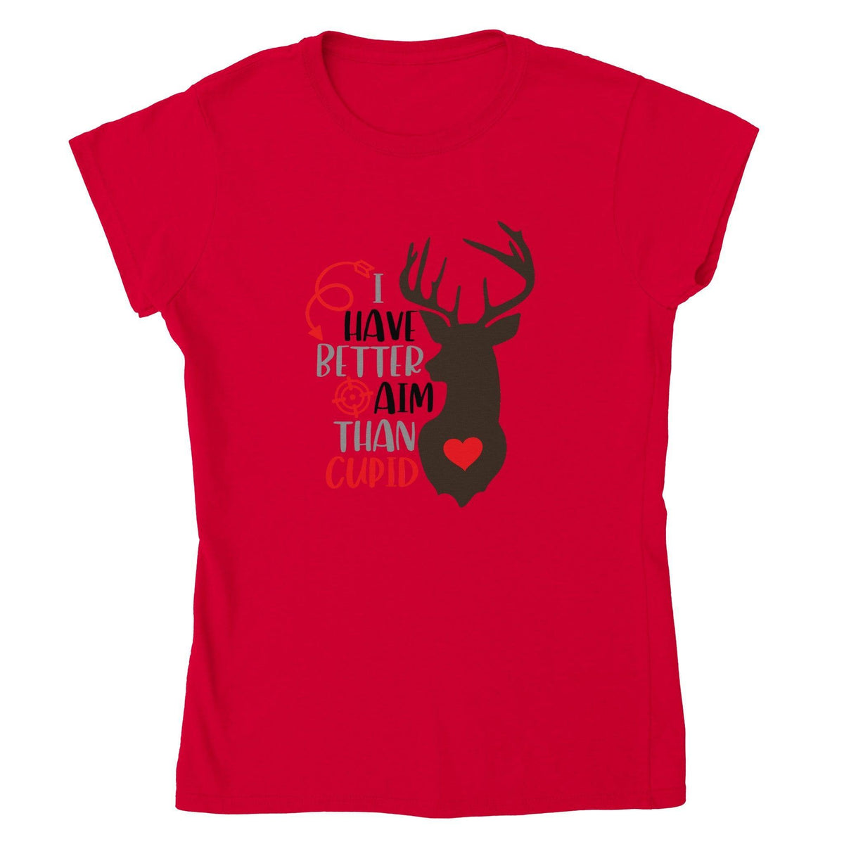 I HAVE BETTER AIM THAN CUPID T-shirt-Regular Fit Tee-StylinArts