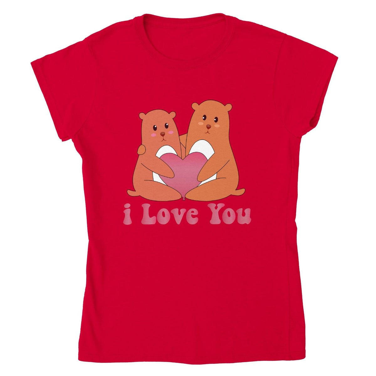 I LOVE YOU T-shirt-Regular Fit Tee-StylinArts