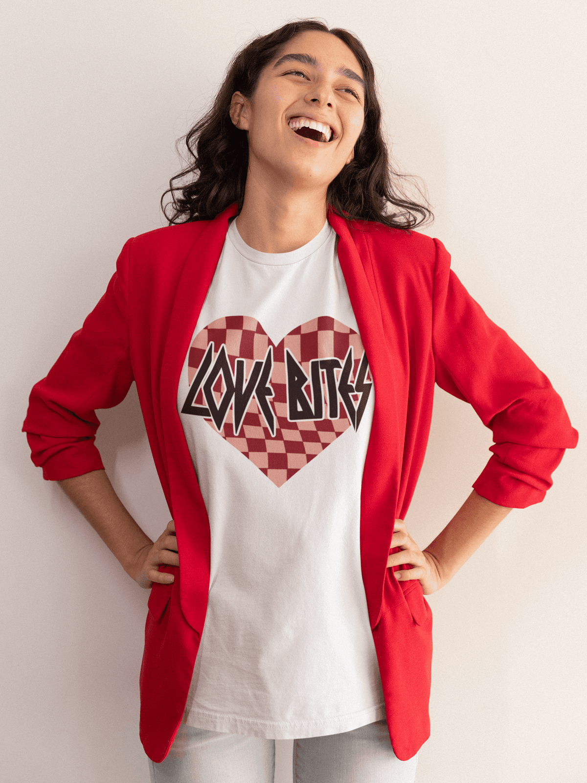 LOVE BITES VALENTINE T-shirt-Regular Fit Tee-StylinArts