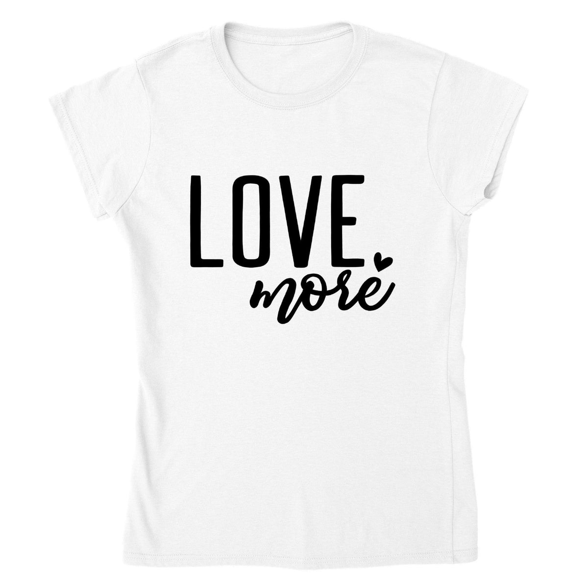 LOVE MORE T-shirt-Regular Fit Tee-StylinArts