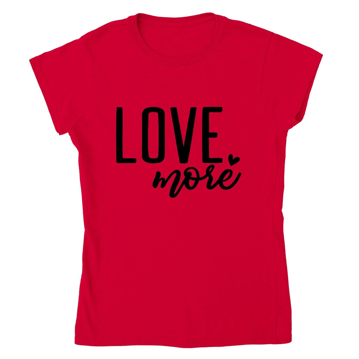 LOVE MORE T-shirt-Regular Fit Tee-StylinArts