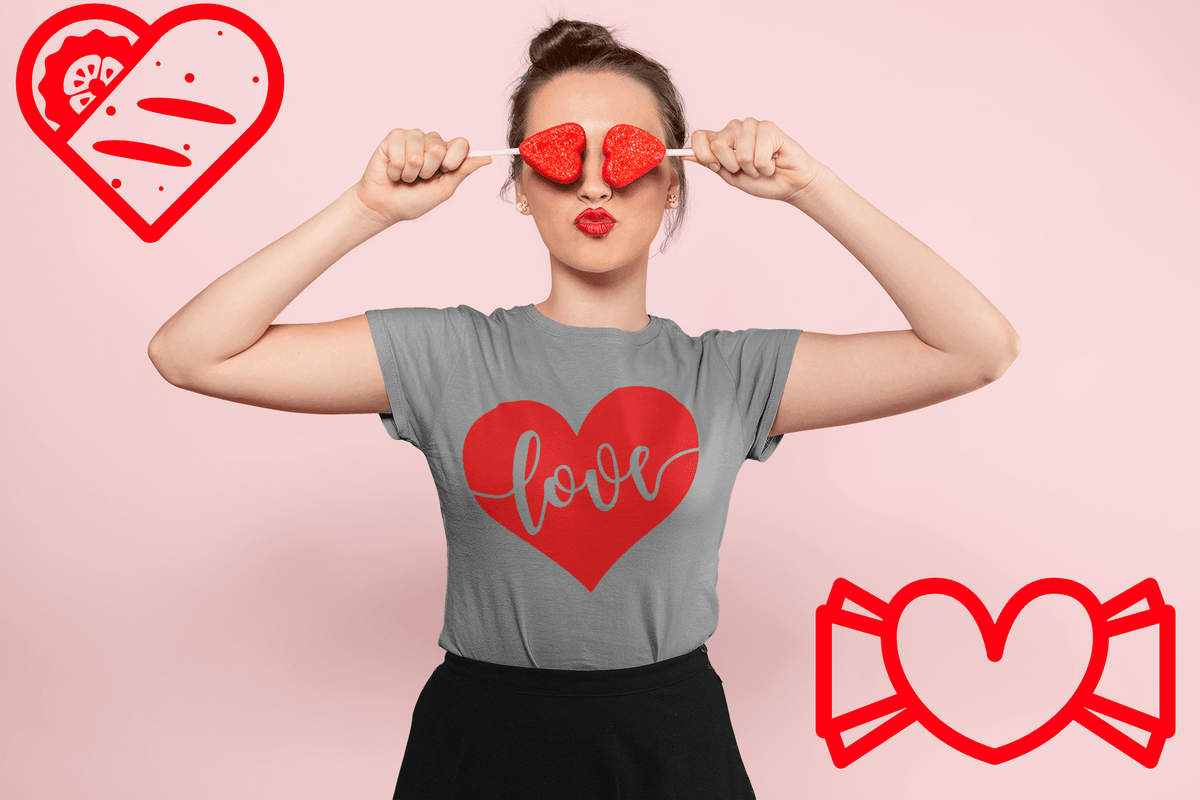 LOVE T-shirt-Regular Fit Tee-StylinArts