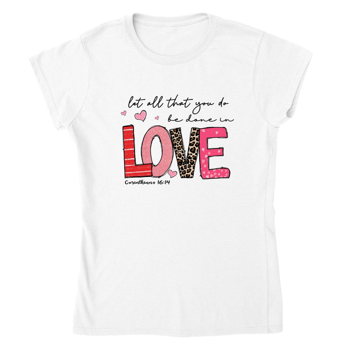 LOVE VALENTINE T-shirt-Regular Fit Tee-StylinArts