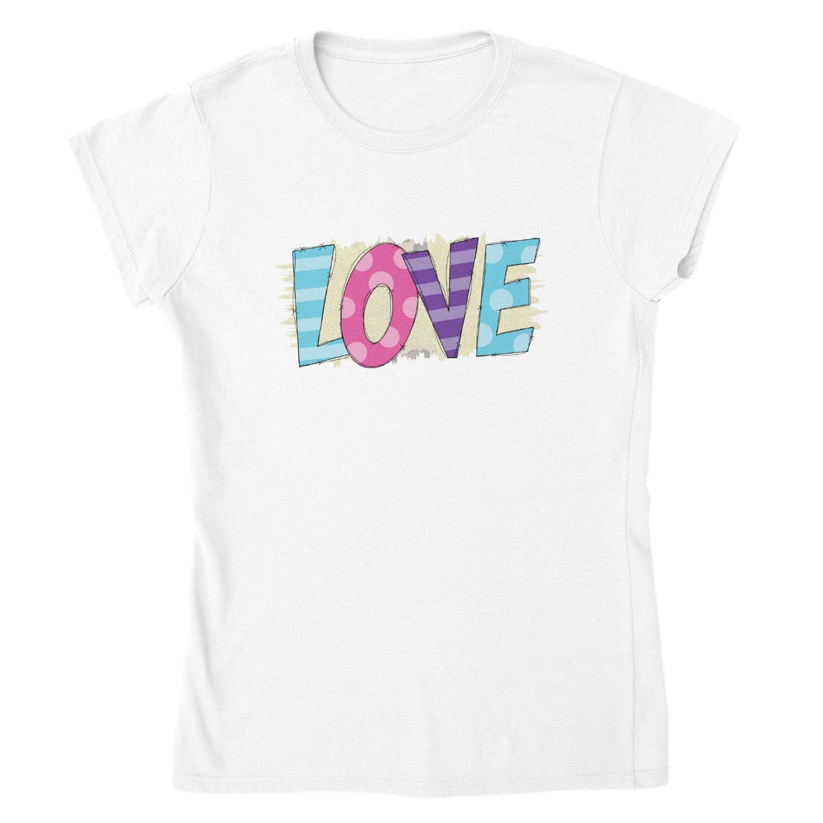 LOVE Valentine T-shirt-Regular Fit Tee-StylinArts