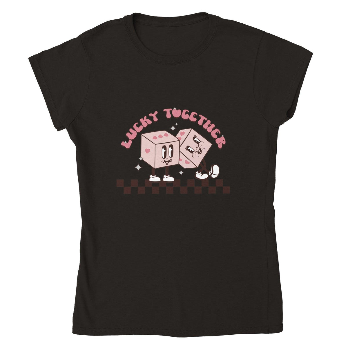 LUCKY TOGETHER T-shirt-Regular Fit Tee-StylinArts