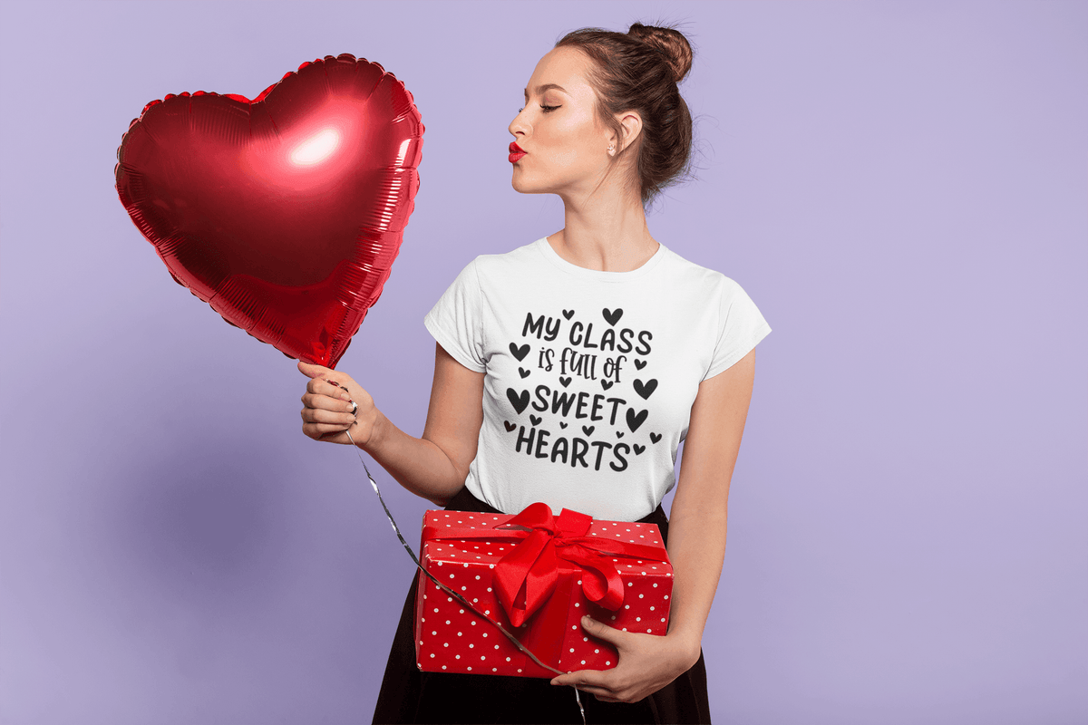 MY CLASS IS FULL OF SWEETHEARTS T-shirt-Regular Fit Tee-StylinArts