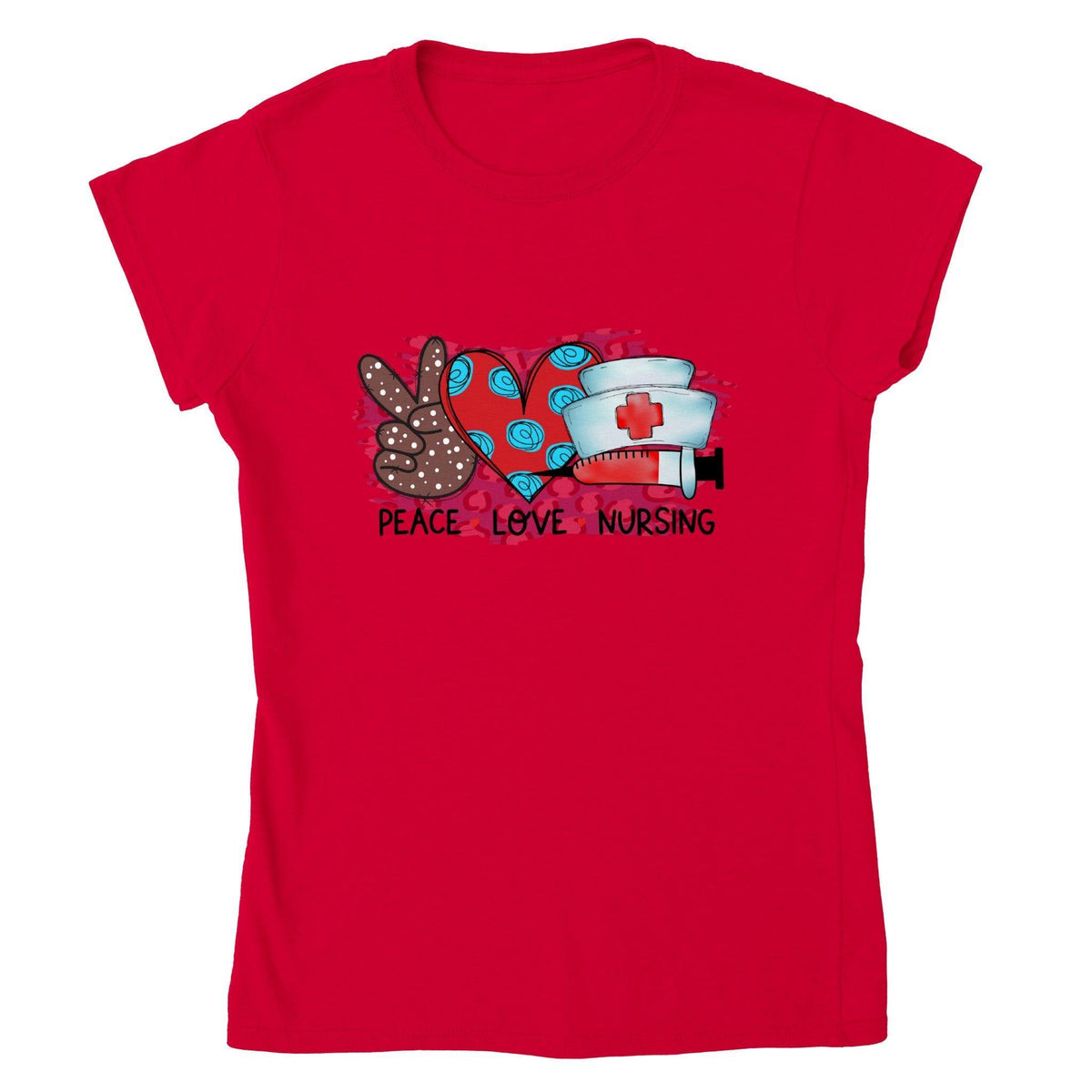 PEACE LOVE CUPID T-shirt-Regular Fit Tee-StylinArts
