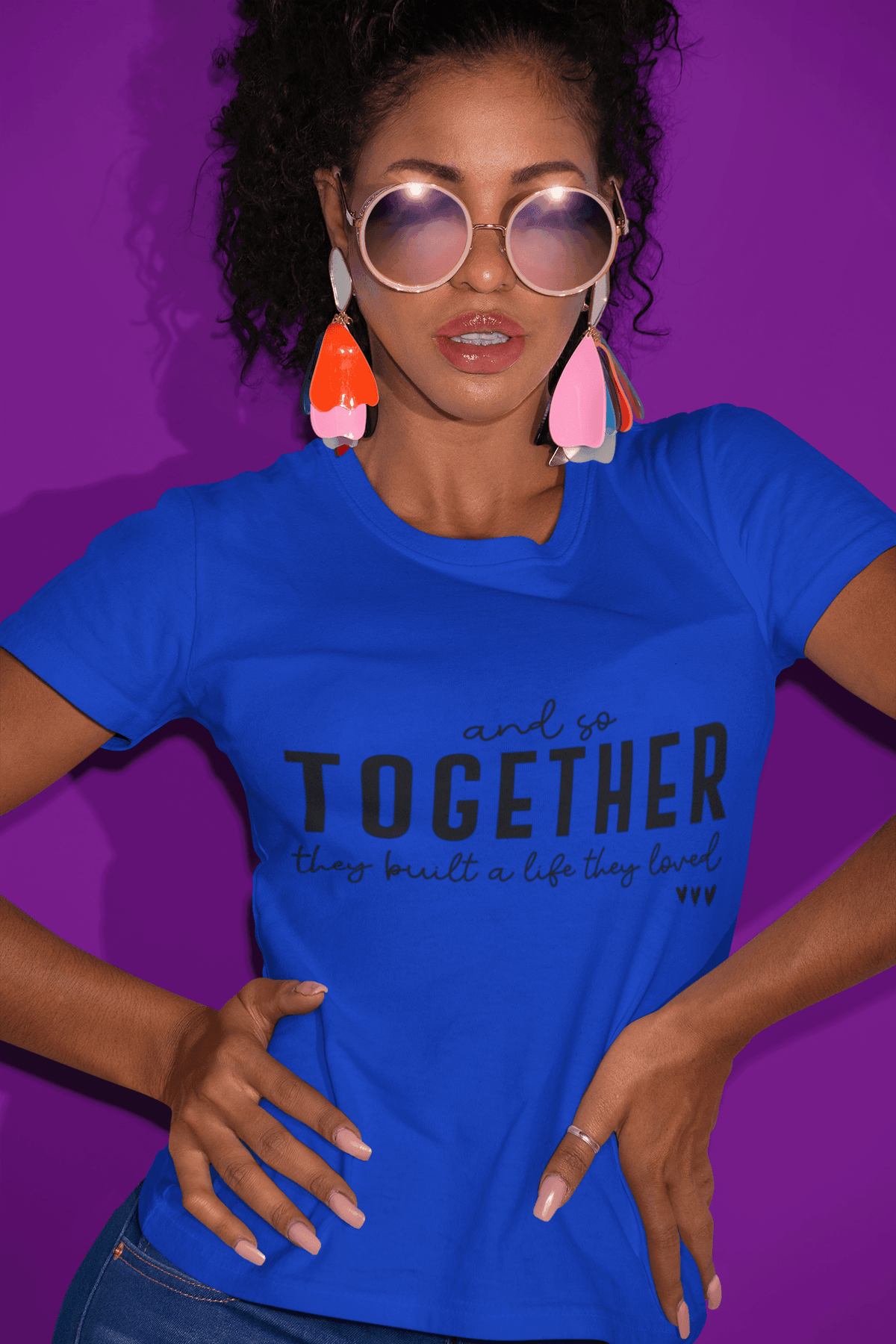 TOGETHER T-shirt-Regular Fit Tee-StylinArts