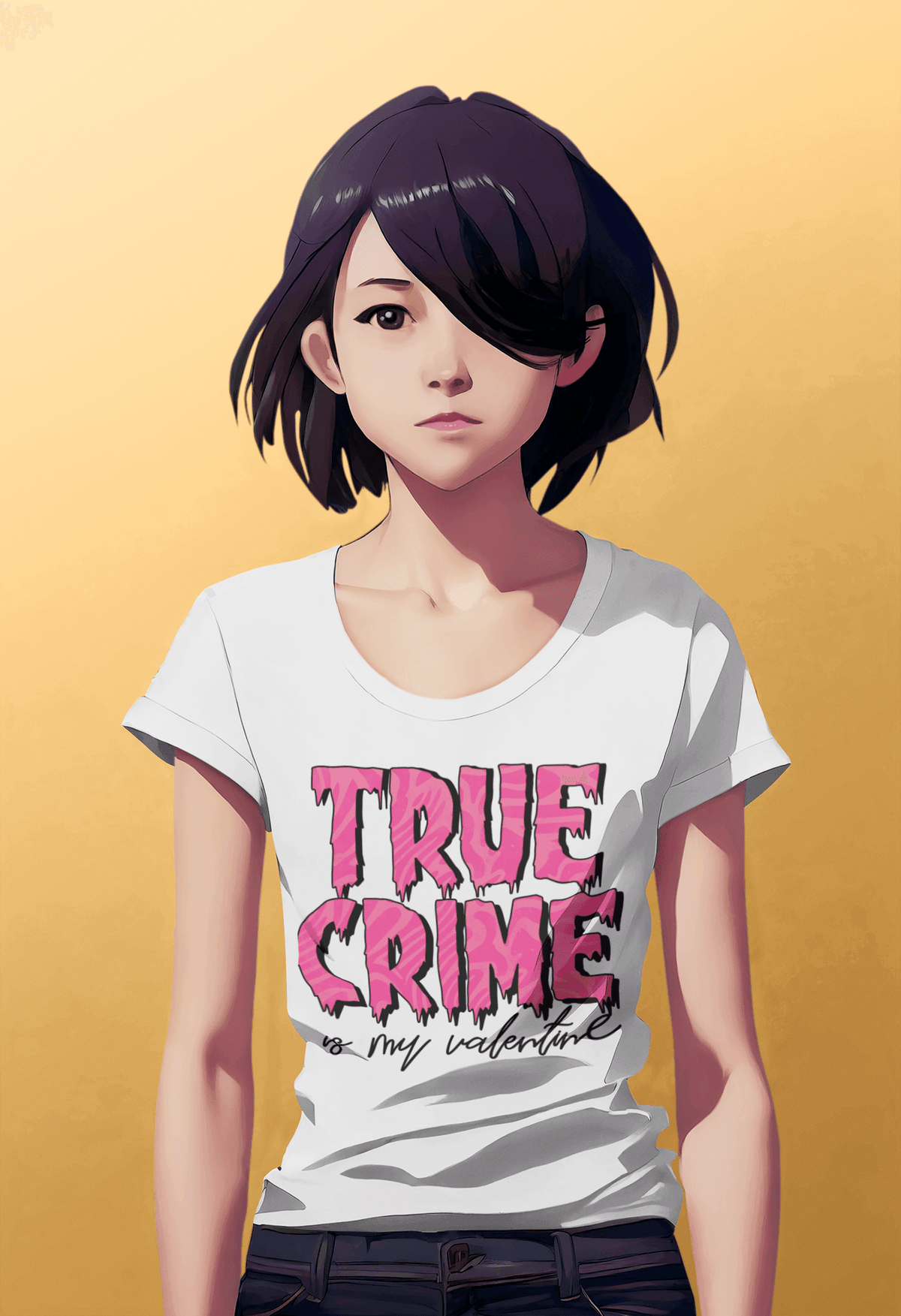 TRUE CRIME T-shirt-Regular Fit Tee-StylinArts