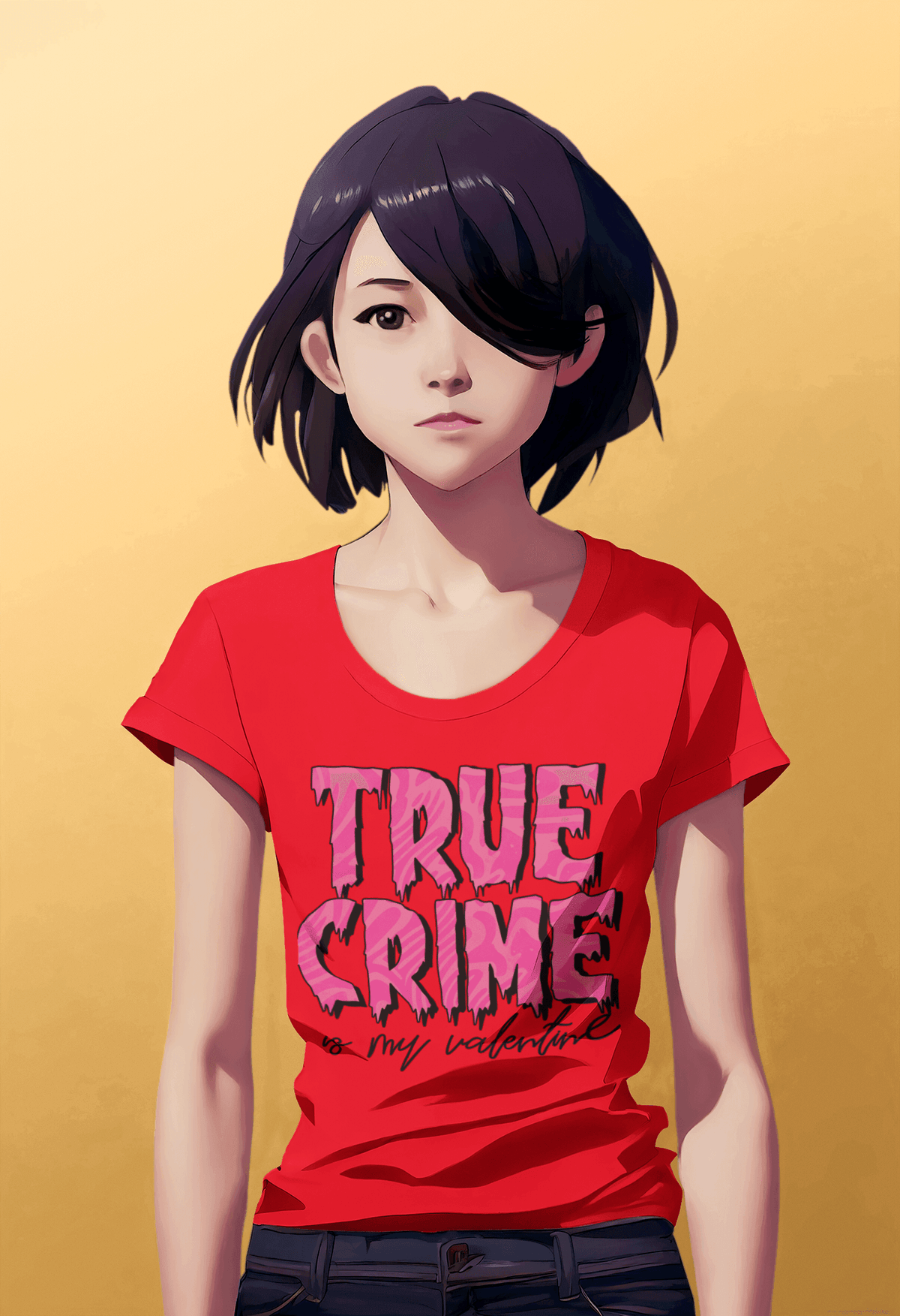 TRUE CRIME T-shirt-Regular Fit Tee-StylinArts