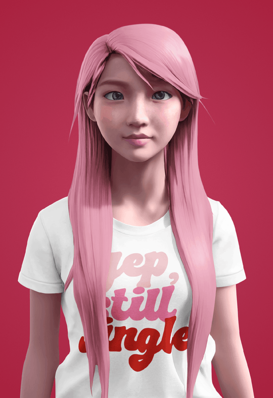 Yep, Still Single Anti-Valentine’s Tee-White-S-Regular Fit Tee-StylinArts