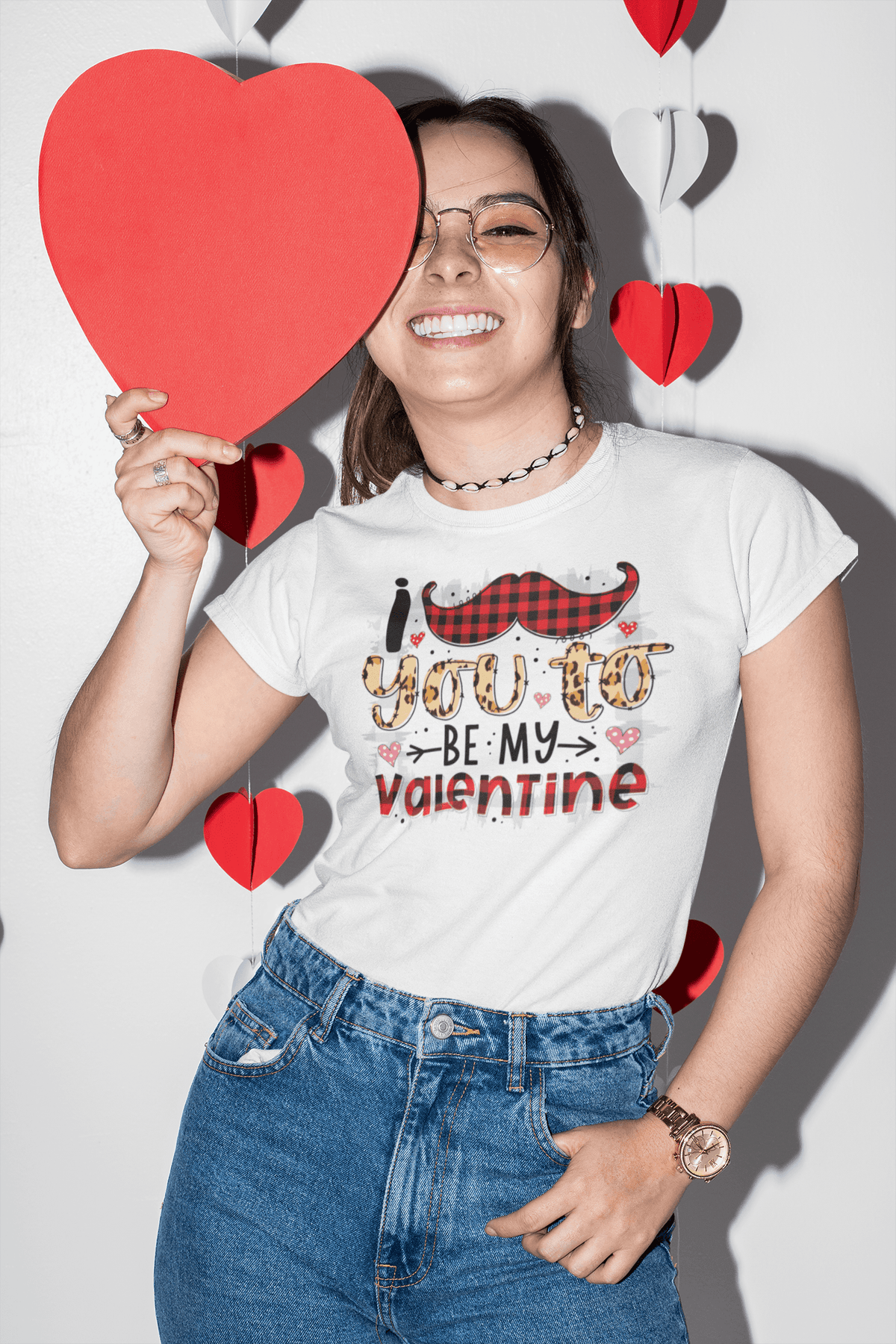 YOU TO BE MY VALENTINE T-shirt-Regular Fit Tee-StylinArts