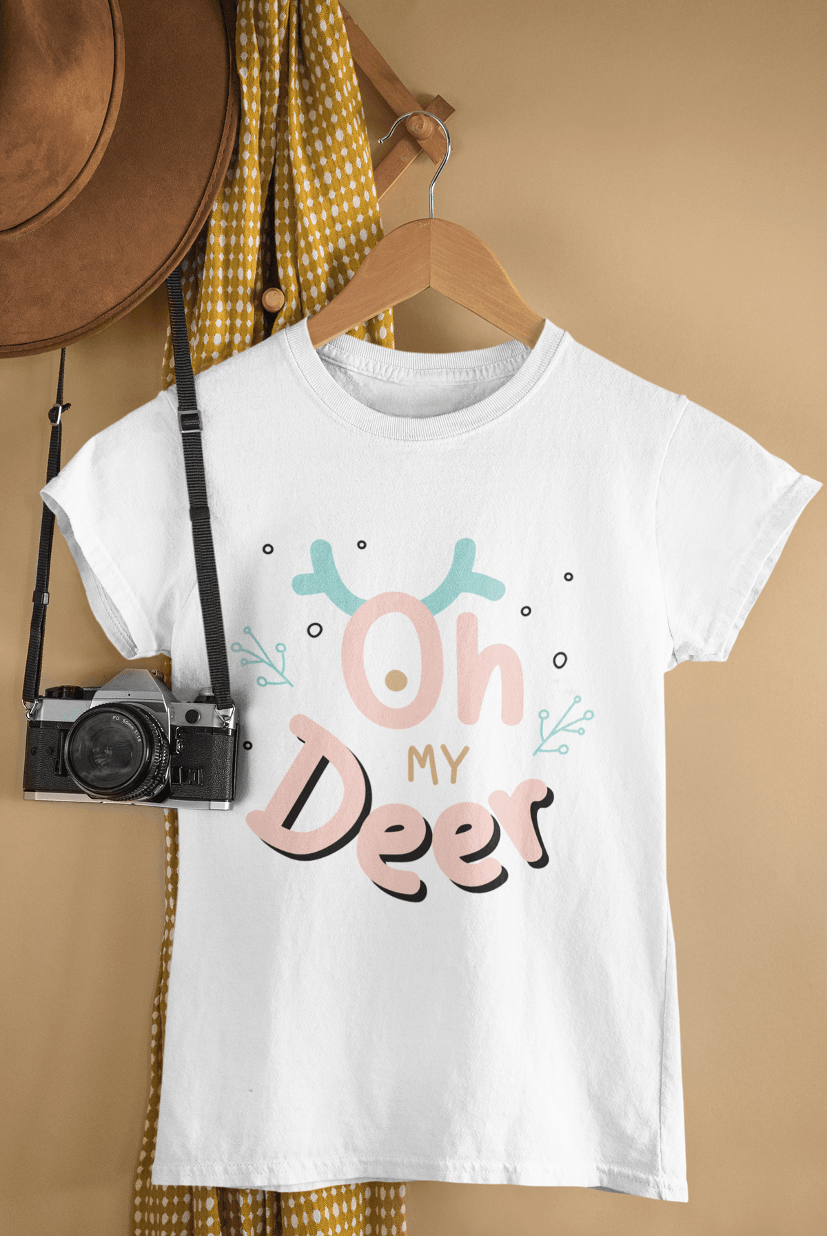 Oh Deer T-shirt-Regular Fit Tee-StylinArts