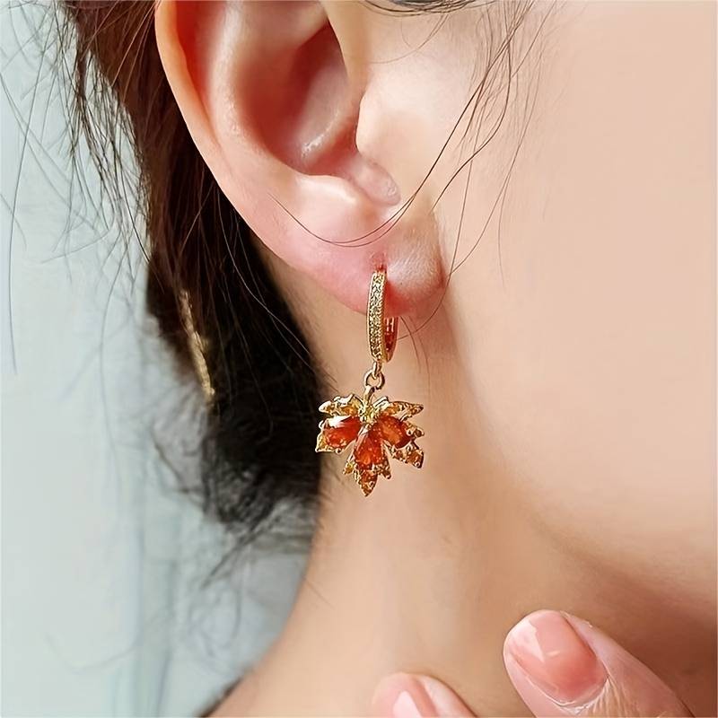Maple Leaf Earrings - StylinArt