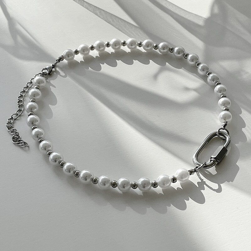 Vintage Imitation Pearl Necklace - StylinArt