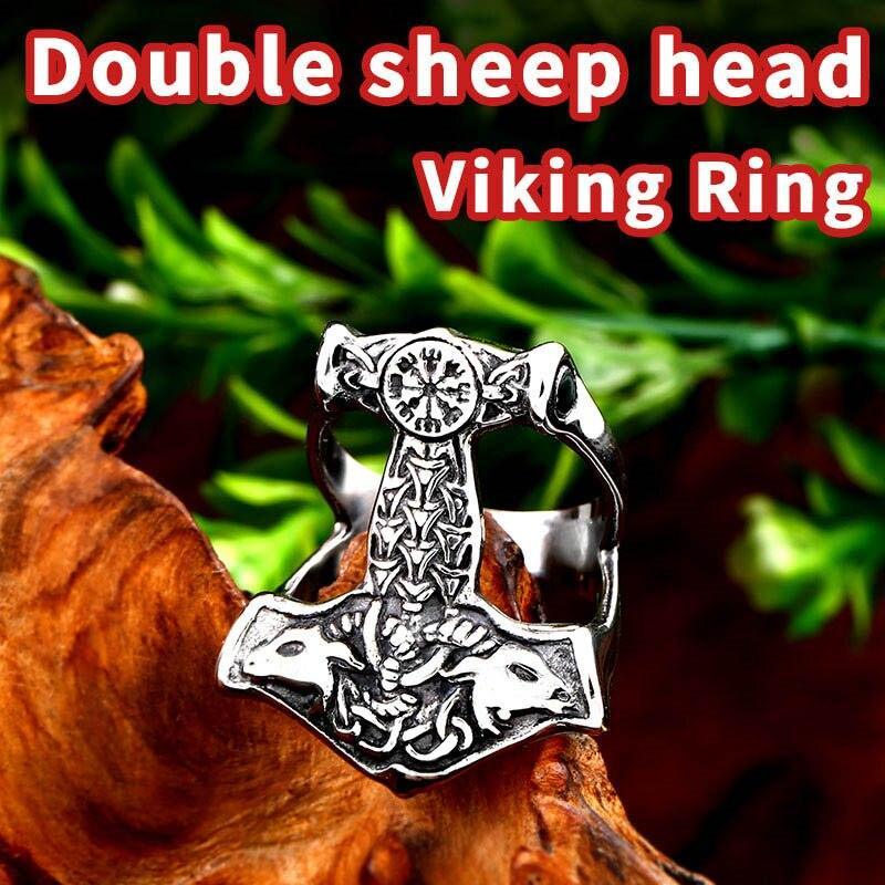 Viking Scandinavian Ring-Fashion Rings-StylinArts