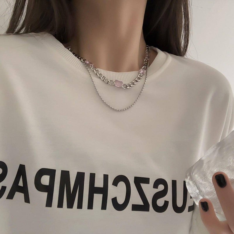 Bow Cupid Crystal Choker Necklace - StylinArt