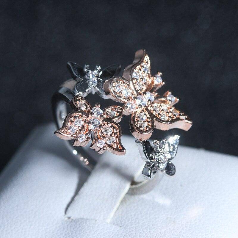 Butterfly Engagement Ring - StylinArt