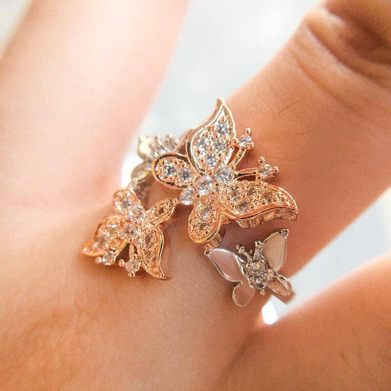 Butterfly Engagement Ring - StylinArt