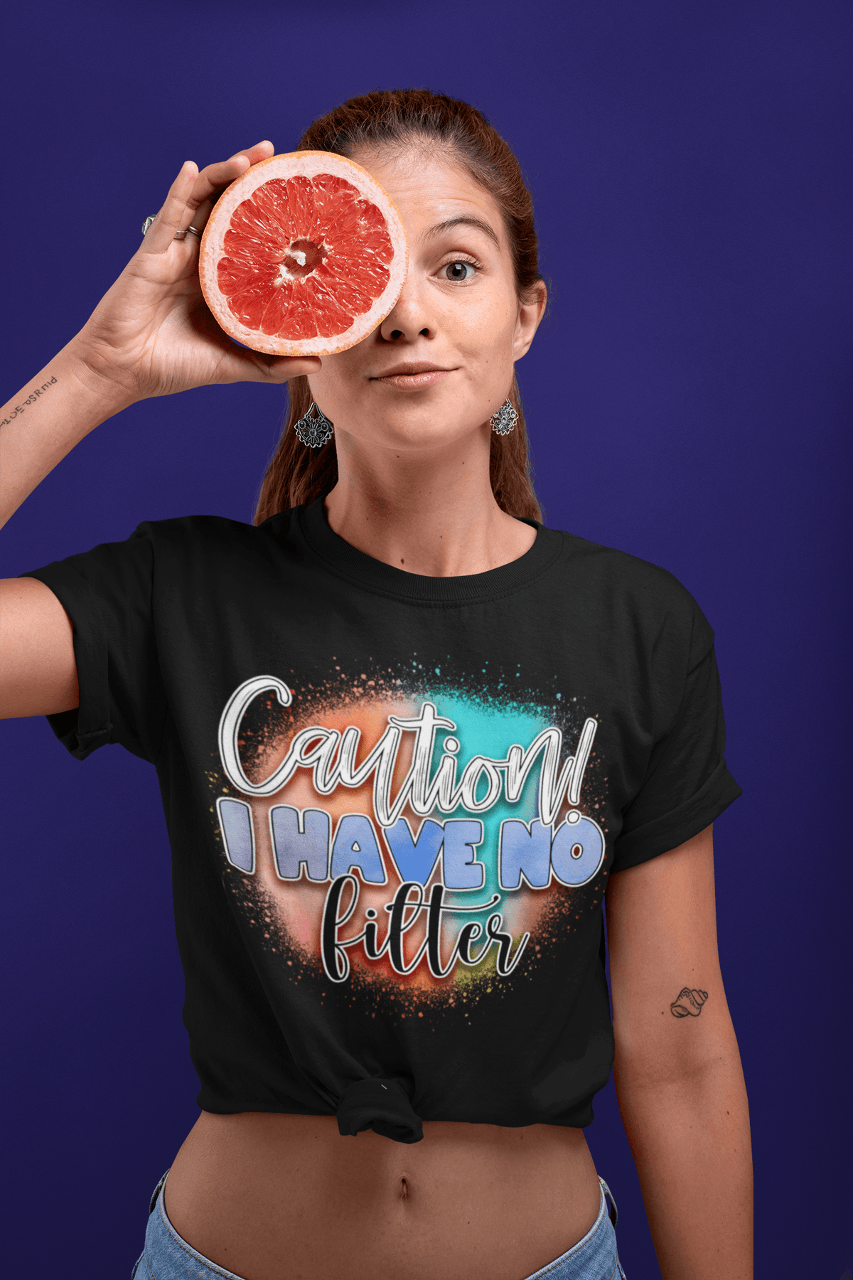 Caution - I have No Filter T-shirt - StylinArt