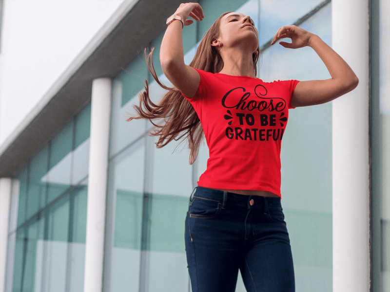 Choose to be Grateful T-shirt - StylinArt