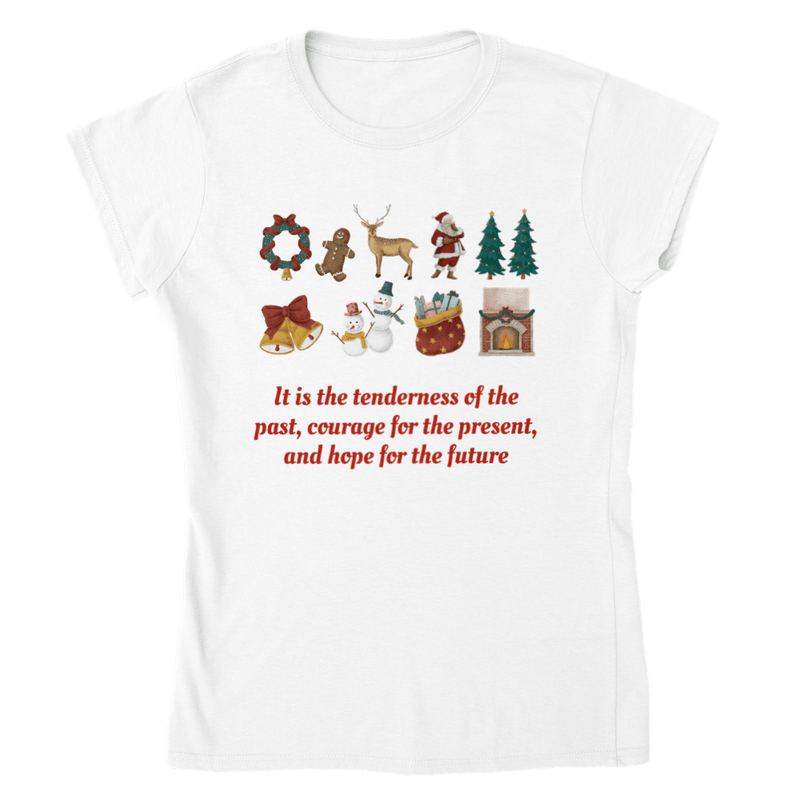 Christmas Quote Womens T-shirt - StylinArt