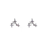 Cross Star Crystal Earrings - StylinArt