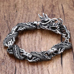 Dragon Link Stainless Steel Bracelet - StylinArt