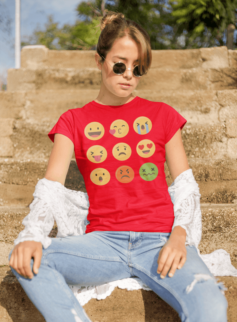 Emoji ALL Face T-shirt - StylinArt