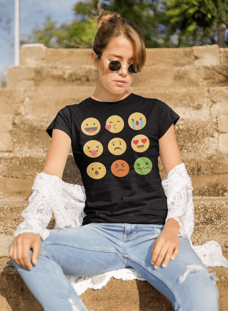 Emoji ALL Face T-shirt - StylinArt