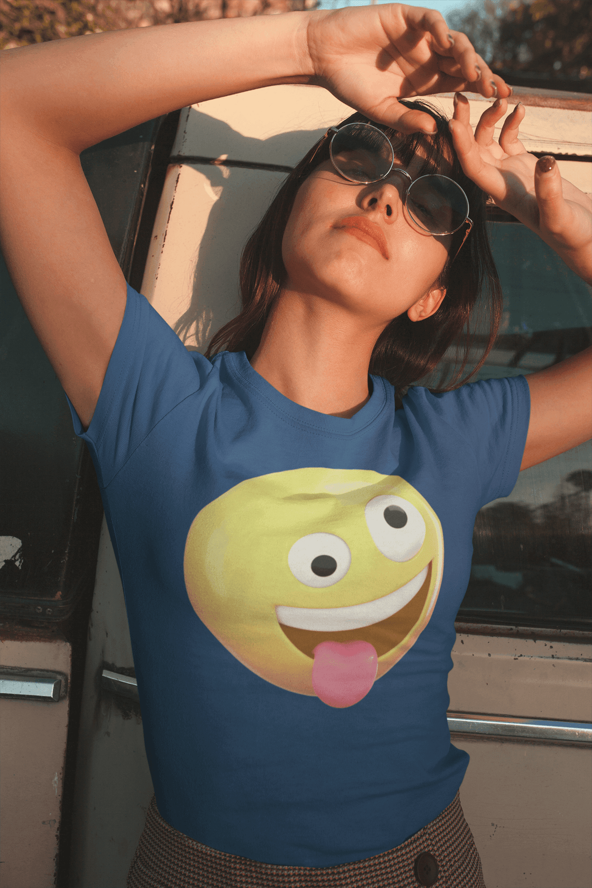 Emoji Crazy Face T-shirt - StylinArt