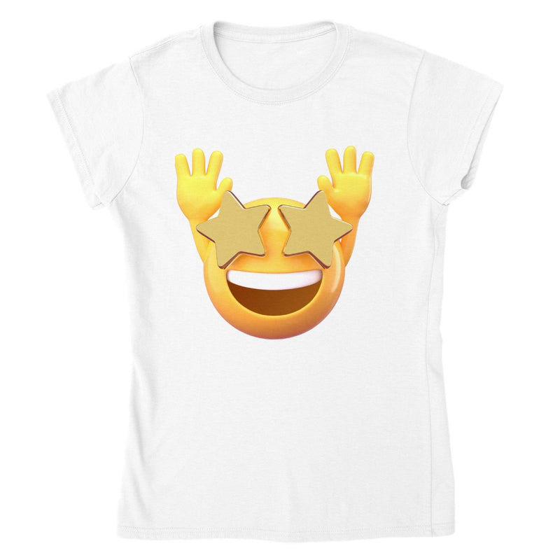 Emoji Excited Hands up T-shirt - StylinArt