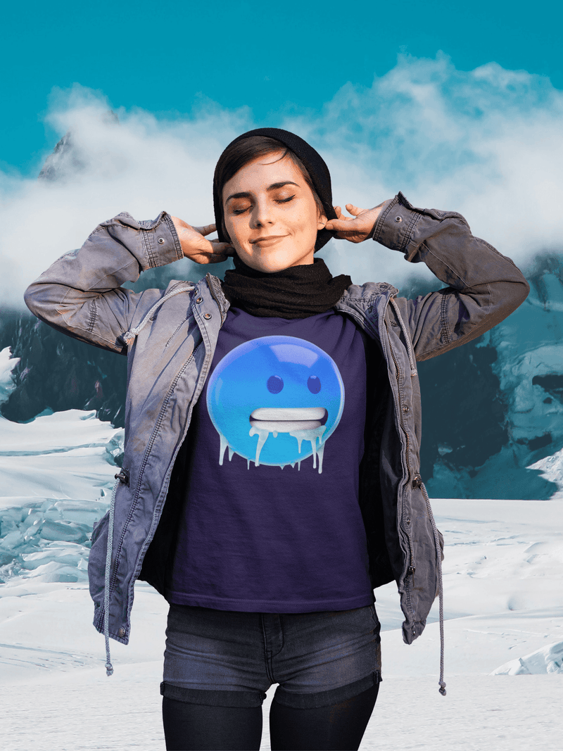 Emoji Freezing Cold T-shirt - StylinArt