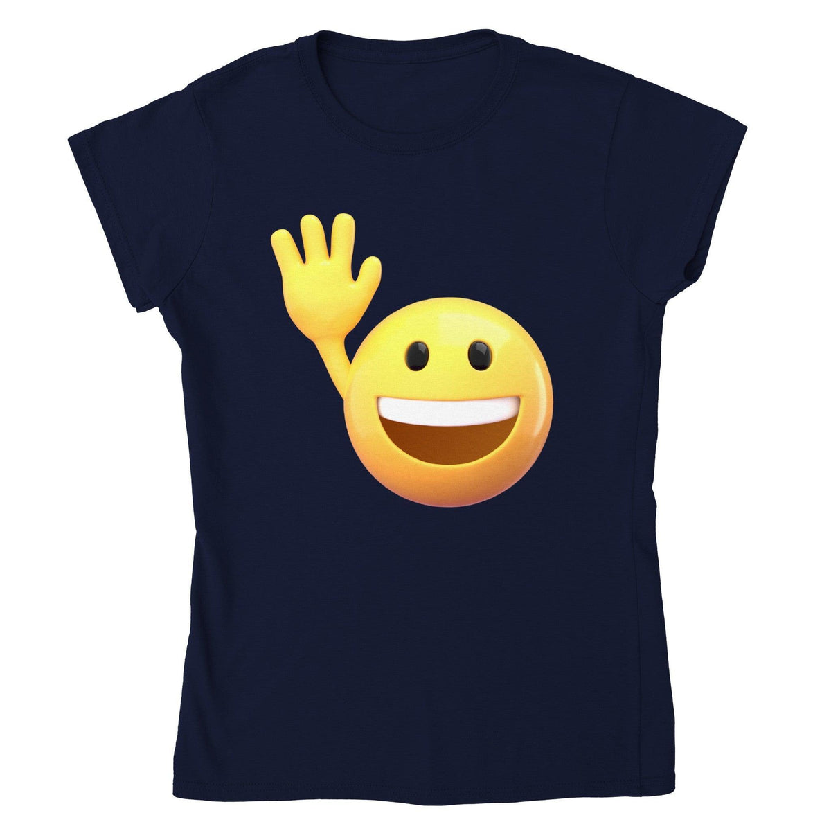 Emoji Waving T-shirt - StylinArt