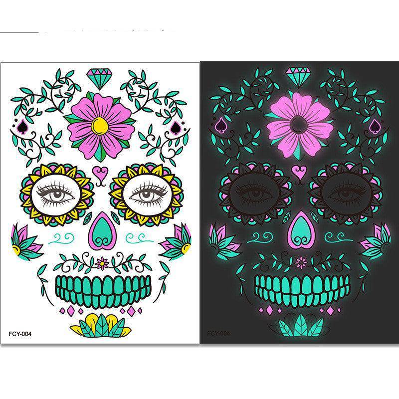 FUNNY TWO-COLOR LUMINOUS TATTOO STICKERS - StylinArt