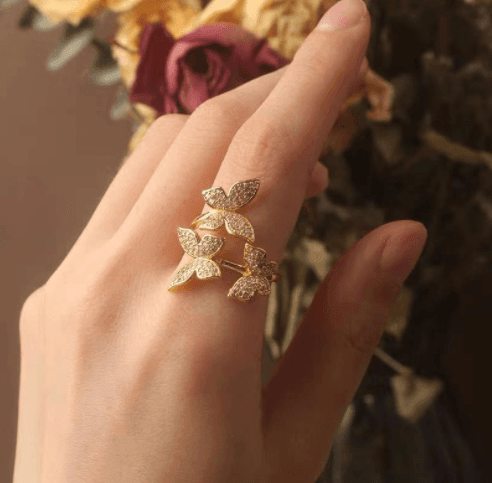 High-Grade Copper Butterfly Ring - StylinArt