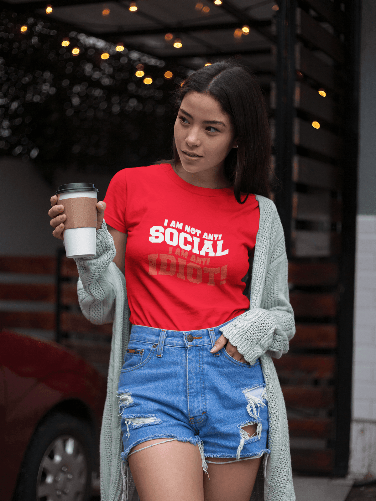 I AM NOT ANTI SOCIAL T-shirt - StylinArt
