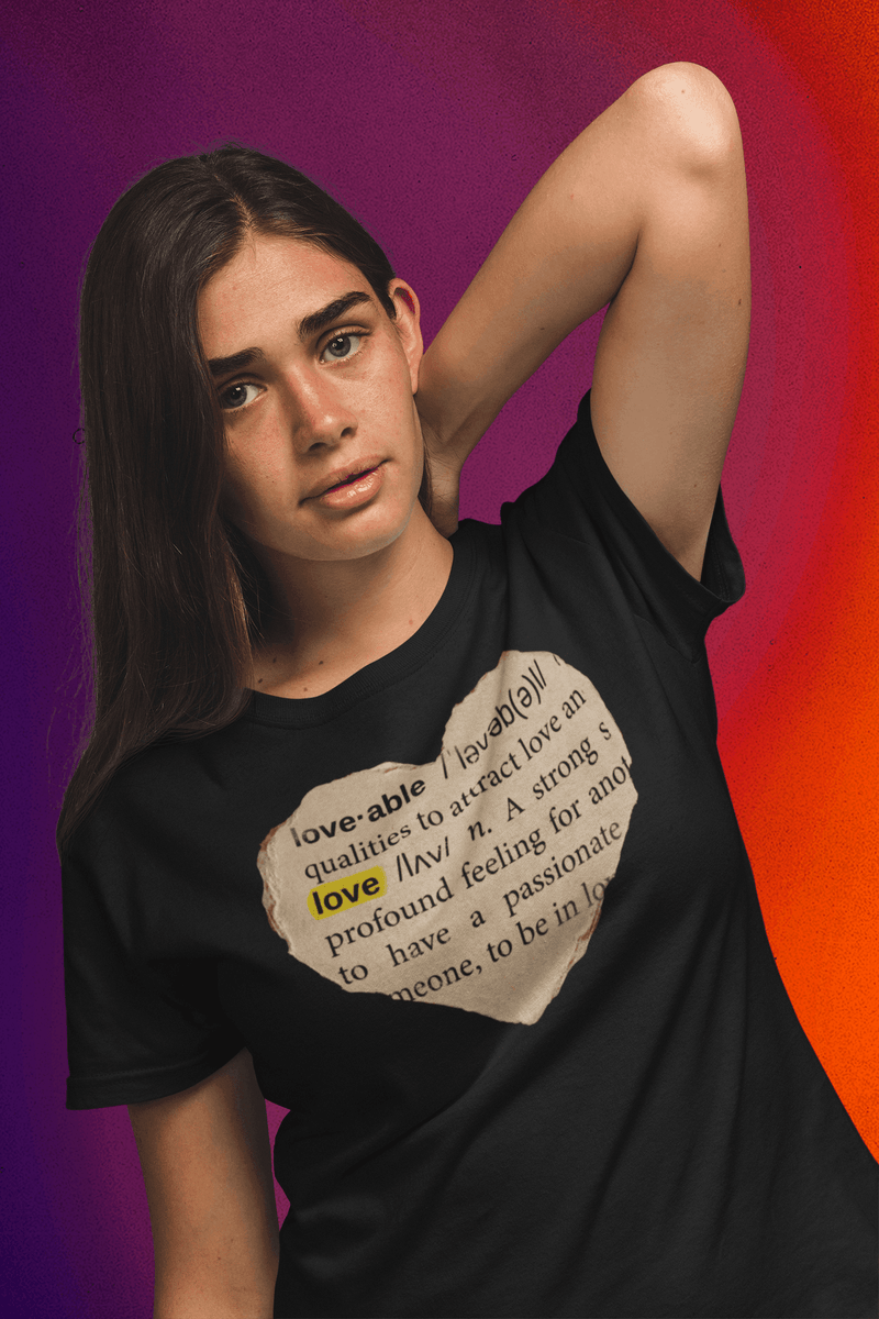 Love able message outspoken Womens T-shirt - StylinArt