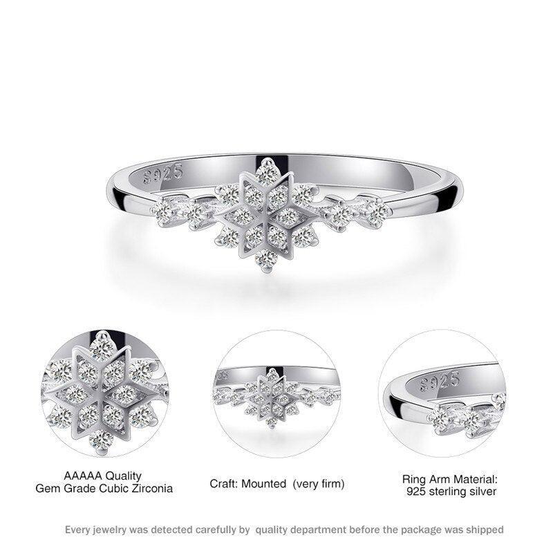 Luxury Flower Snowflake Ring - StylinArt