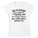 SHE IS CLOTHED T-shirt - StylinArt
