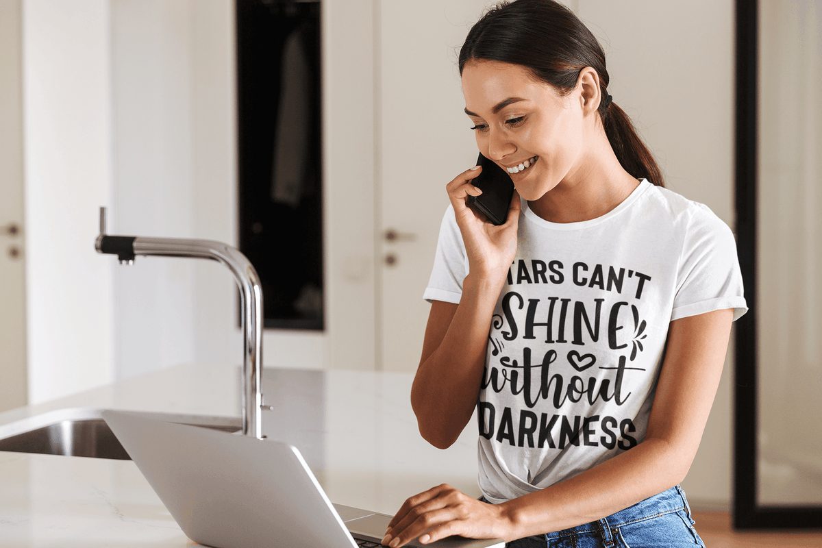 Shine without Darkness T-shirt - StylinArt