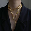 Soft Metal Snake Chain Necklace - StylinArt