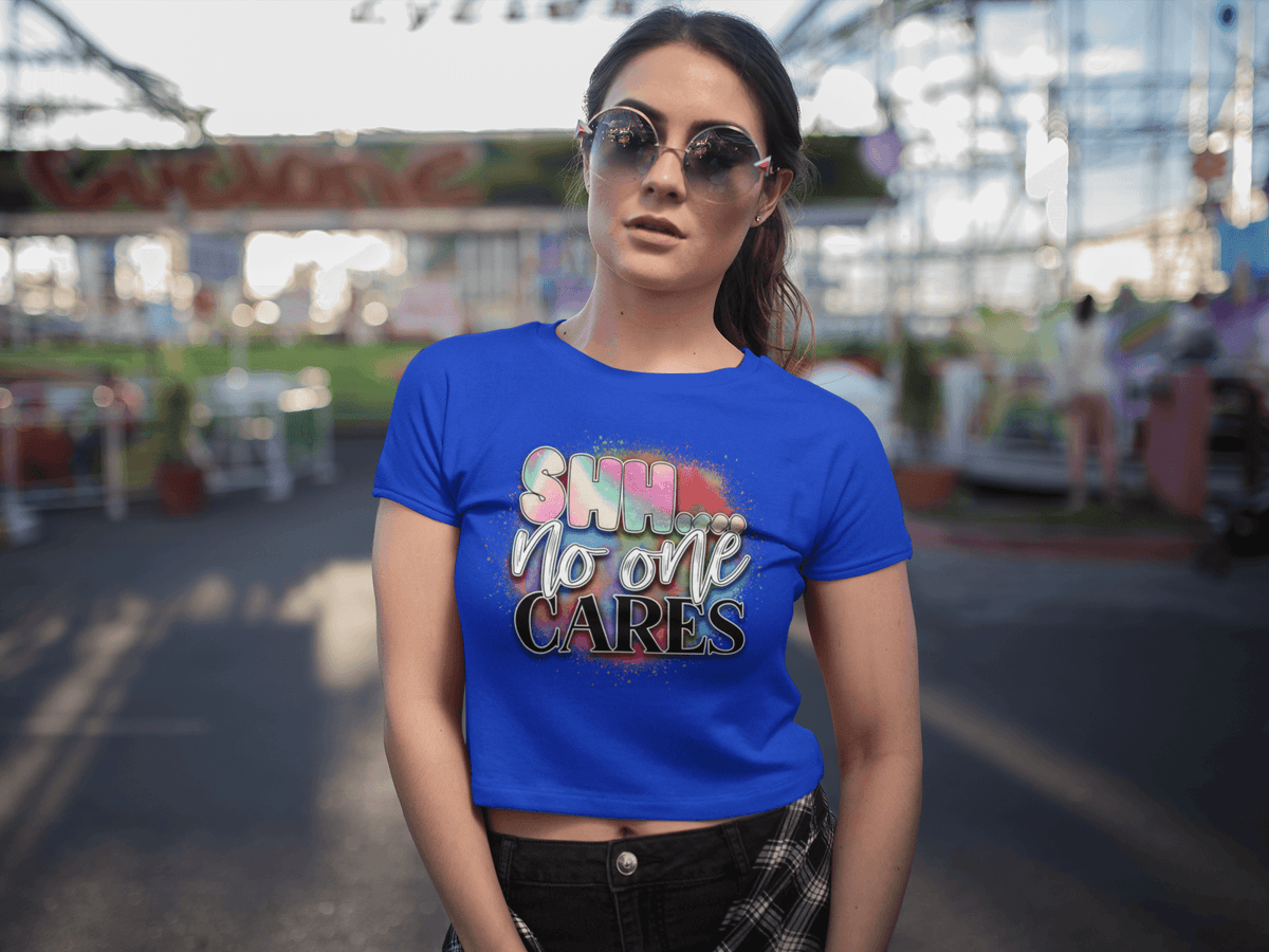 SSH no one CARES T-shirt - StylinArt