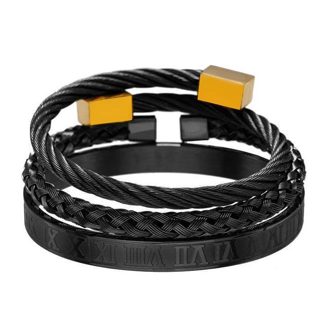 Stainless Steel Men Bracelet-Fashion Bracelets & Bangles-StylinArts