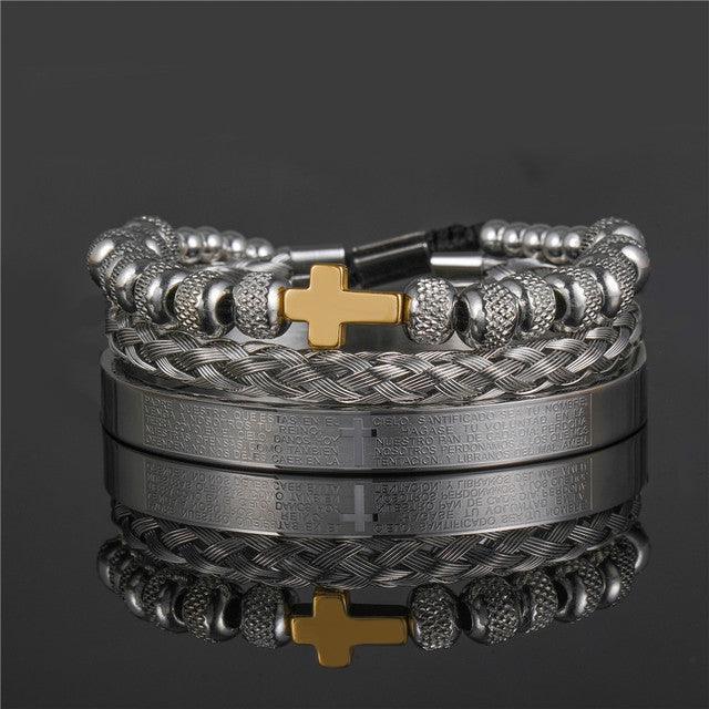 Stainless Steel Men Bracelet-Fashion Bracelets & Bangles-StylinArts