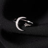 Star Moon Shape Open ring - StylinArt