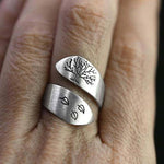 Tree of Life Silver Color Ring - StylinArt